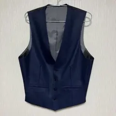 新品未使用　TAKA-Q タカキュー　濃紺　Y 4 スーツ　ベスト　ネイビー