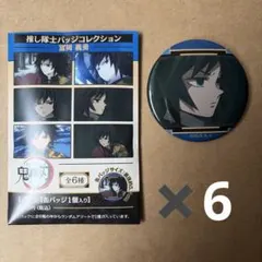 ❹鬼滅の刃　推し隊士バッジコレクション　冨岡義勇　缶バッジ　6個セット