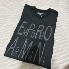 EMPORIO ARMANI Vネック長袖Tシャツ ブラックのサムネイル