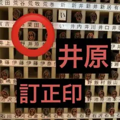 訂正印【井原】楷書体