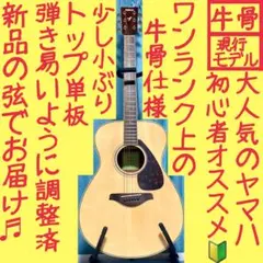 【牛骨☆現行モデル】ヤマハ！FS820！オレンジ！アコギ【弾き易く調整☆新品弦】 YAMAHA 調整済 ヤマハ FS820 アコースティックギター コードが