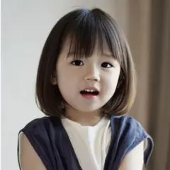 [신제품] 아동용 밥 가발 브라운 내열 가발 다림질 가능