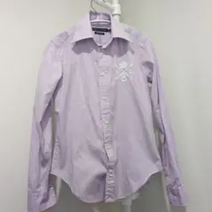 Ralph Lauren 長袖シャツ パープル 刺繍ロゴのサムネイル