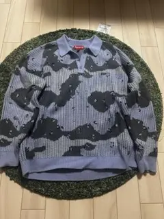 Supreme ニット ポロシャツ カモ柄 Lサイズのサムネイル