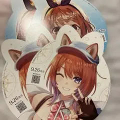 TGS2025 配布品 紅の錬金術士と白の守護者　うちわ　4枚
