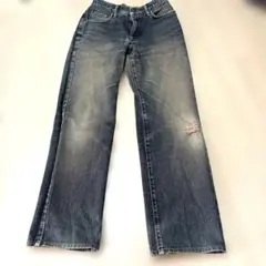 エドウィンブーツカットダメージ加工デニム　ヴィンテージデニムブルー　2118番