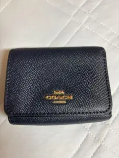 COACH 三つ折り財布 ネイビー