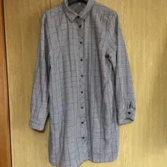 チェック柄 長袖シャツ 4L