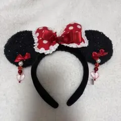 ミニーマウス カチューシャ イヤリング
