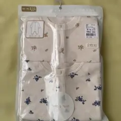 4/24迄値下☆カバーオール 60〜70cm 花柄 2枚組