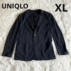 ユニクロ　コンフォートジャケット　黒　スリムフィット　XL 大きいサイズ