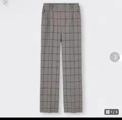 GU ハイウエストストレートスラックス