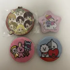 BT21 TinyTAN 缶バッジ 5点セット - メルカリ