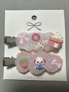 ホイップデコ ハンドメイド ヘアクリップ Ｎｏ．6