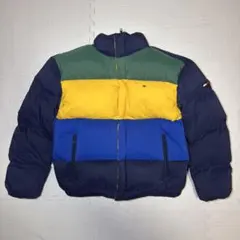 【肉厚】TOMMY HILFIGER JEANS ダウンジャケット マルチカラー