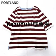 【美品】ポートランド　ボーダーTシャツ　半袖カットソー　サイズ3のサムネイル
