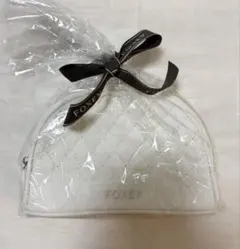 未使用★FOXEY★フォクシー★プロバンスポーチ★白★ノベルティのサムネイル