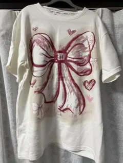 COMME des GARCONS GIRL リボン Tシャツ L 青山店限定 - メルカリ
