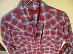 Levi's チェック柄長袖シャツ Mサイズ（レッドタブ）