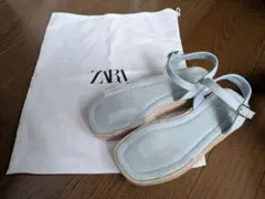 ZARA　KIDS　水色 エスパドリーユサンダル