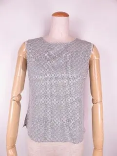 ハンドメイド リバティタナローン生地使用 ノースリーブブラウス 