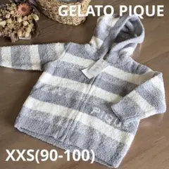 【未使用】[ジェラートピケ] フリースジャケット XXS(90-100cm)