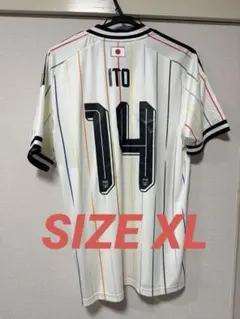 adidas サッカー日本代表 伊東純也 14番 アウェイユニフォーム ＸＬのサムネイル