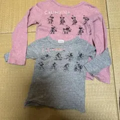 エフオーキッズ　ミッキー ミニー 長袖 トップス 2点セット