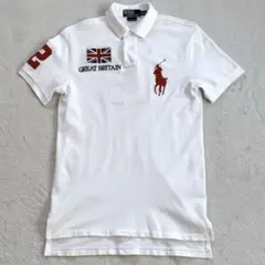ラルフローレン ビッグポニーポロシャツ 英国旗 イギリス swag ホワイト M