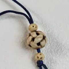 【美品】根付　籠　アイボリー　ラクダ骨製　レトロ