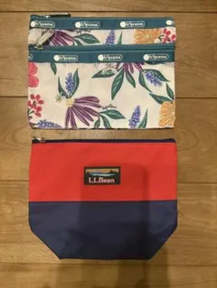 雑誌付録　L.L.Bean ポーチ&LE SPORTSAC ポーチ　2点セット
