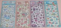 4枚セット★海外正規品★サンリオ 硬いシール クロミ マイメロ シナモロール