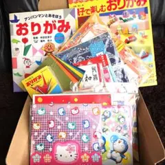 折り紙　千代紙　まとめ売り 折紙の本2冊付き！ 親子で楽しむおりがみ他