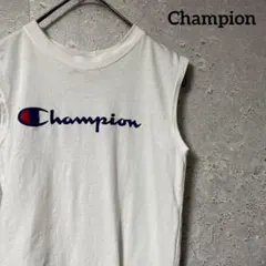 Champion チャンピオン Tシャツ ノースリーブ 胸ロゴ コットン Sのサムネイル