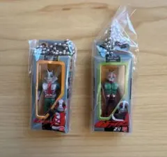 V3　新2号 ２個セット　仮面ライダー　ソフビパッケージチャーム