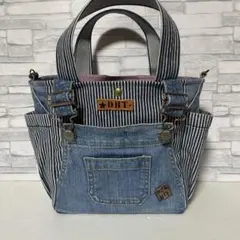 デニムリメイクトートバック