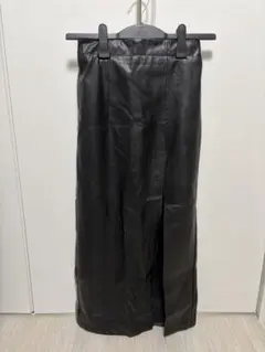 レザーロングスカート
