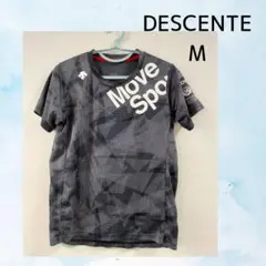 DESCENTE Move Sport Tシャツ Mサイズ グレー黒のサムネイル