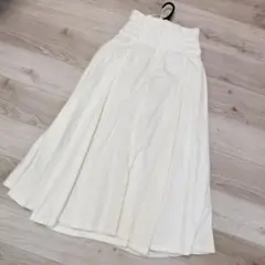 ココディール　COCO DEAL ロングスカート　ホワイト