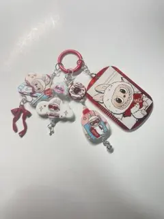 Labubu付きキーホルダーセット
