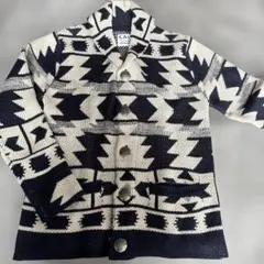 ネイティブ柄 ニットカーディガン メンズ セーター