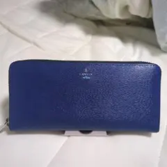 LANVIN 青 レザー 長財布　lanvin-533605のサムネイル