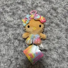 ハワイ限定 ハローキティ50周年限定日焼けぬいぐるみマスコットキーホルダー