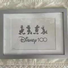 Disney 100 額入り　ポスター
