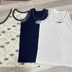 未使用　男の子　男子　タンクトップ　3枚セット　綿100% 肌着