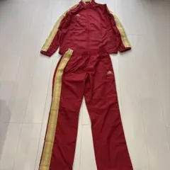 adidas レッド ゴールド ジャージ セット