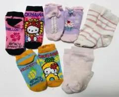 B 女児0歳から1歳前後70-80靴下5点セットおまとめまとめて