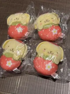 【#C-pra限定】サンリオ　いちごおくるみマスコット　ポムポムプリンセット
