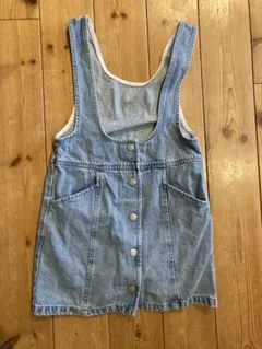 デニムブルー ジャンバースカート