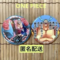 【匿名配送】ONE PIECE フランキー　2個セット　輩　usj 缶バッチ